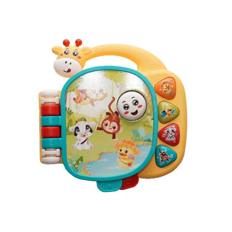 Interactief boek BoJungle Musical Giraffe Booklet | geluidenboek