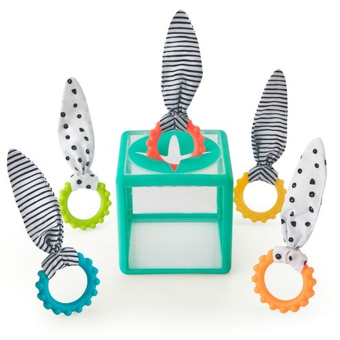 Stevige activiteitenkubus Sassy Rainbow Ring Drop