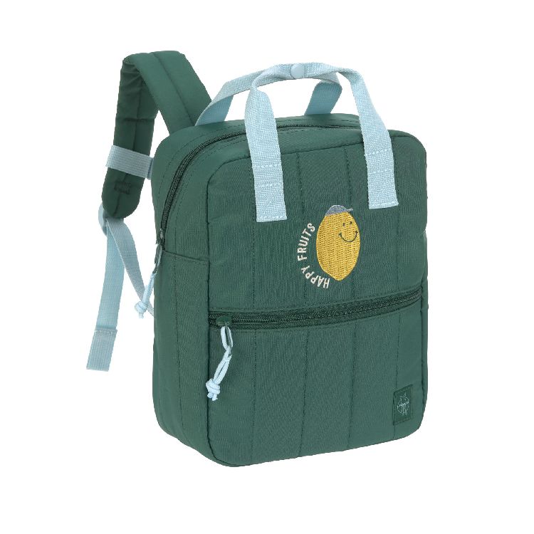 Rugzak Laessig Mini Square Backpack | Little Gang lemon dark green