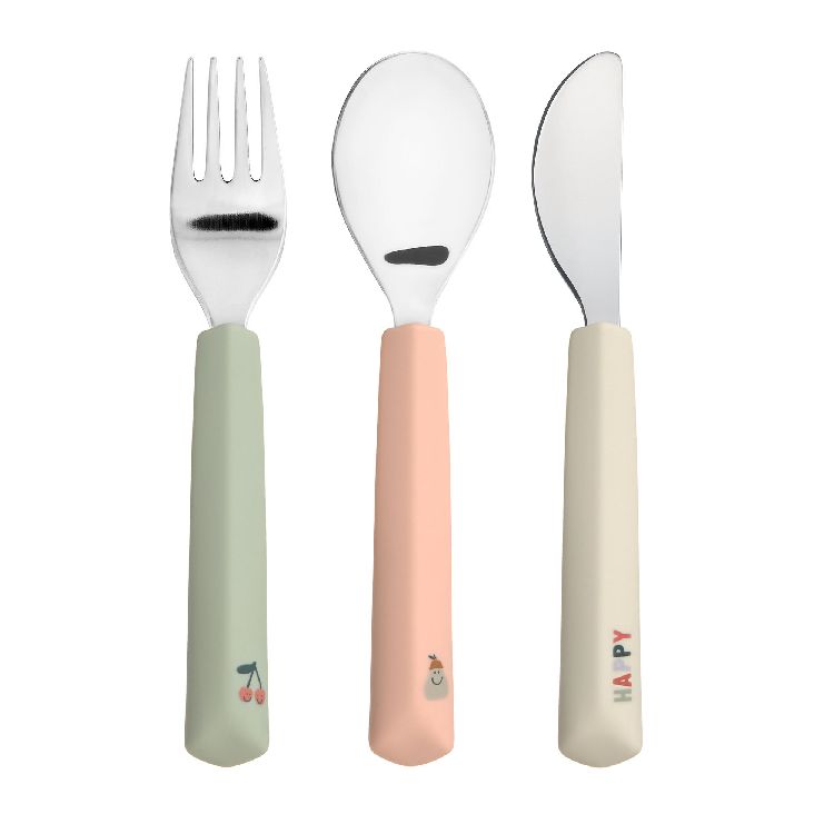 Bestek Laessig Cutlery, lepel/vork/mes | Happy Fruits Cherry