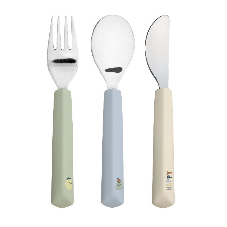 Bestek Laessig Cutlery, lepel/vork/mes | Happy Fruits Lemon