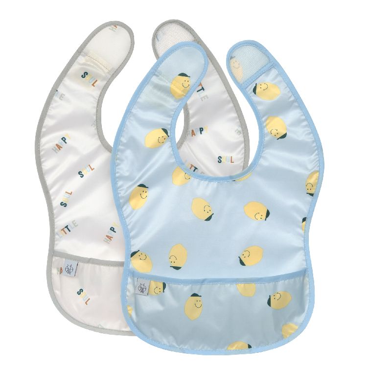 Slabbetje Laessig Lightweight Bib | Happy Fruits Lemon