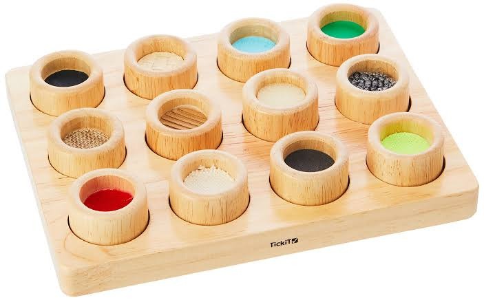 Inlegpuzzel TickiT Touch & Match-bord