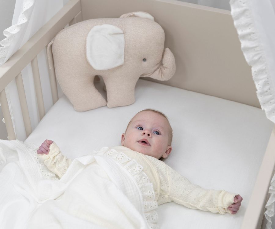 Deken Baby's Only, geschikt voor babybed 60x120/babybed 70x140 | Calm white