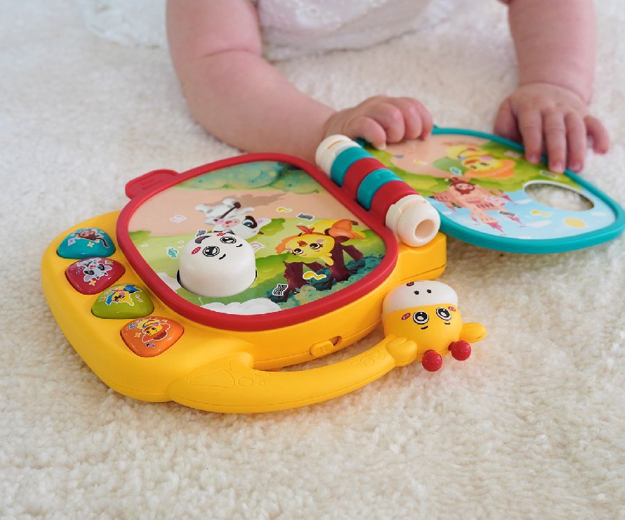 Interactief boek BoJungle Musical Giraffe Booklet | geluidenboek