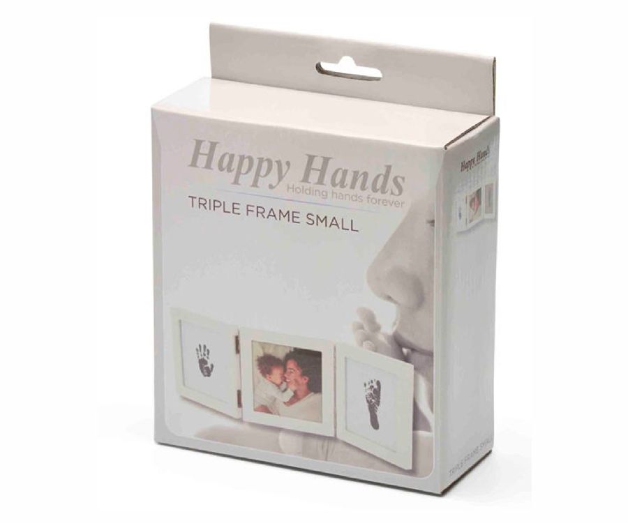 Plaaster afdruk Happy Hands Triple frame small, print