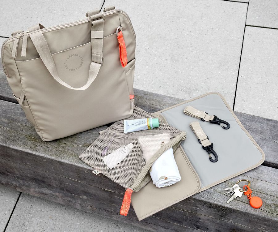 Verzorgingstas Laessig Conversion Backpack, rugzak met luiermat | Green Label