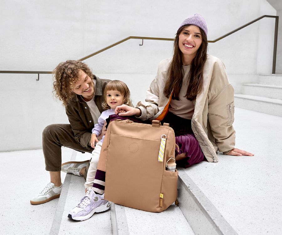 Verzorgingstas Laessig Conversion Backpack, rugzak met luiermat | Green Label