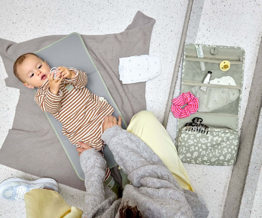 Luieretui Laessig Changing Pouch XL | Leo light khaki