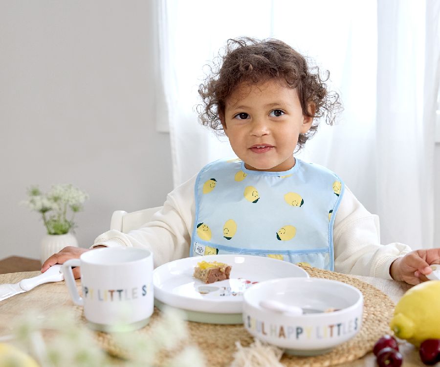 Slabbetje Laessig Lightweight Bib | Happy Fruits Lemon