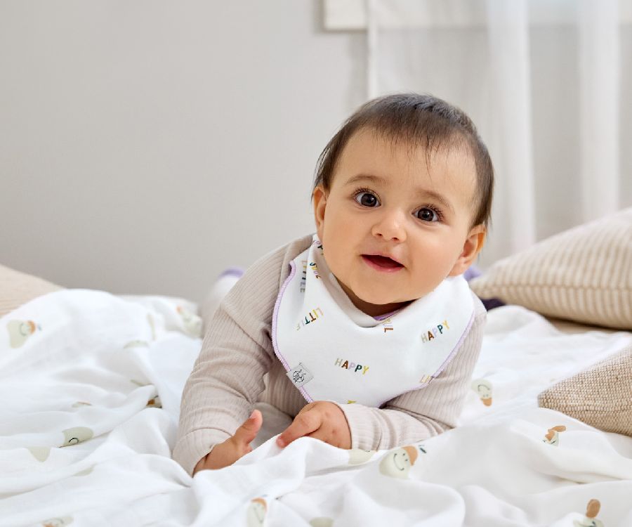 Spuugdoekje Laessig Cowl-Neck | Happy Fruits Lemon