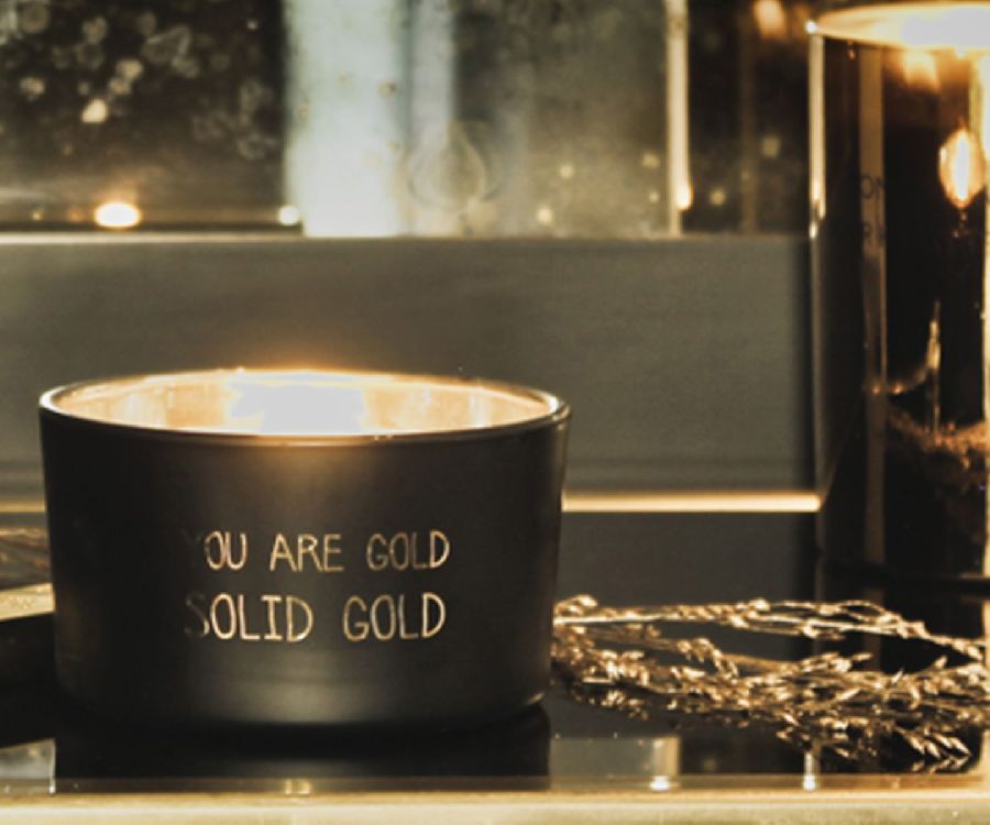 Kaars My Flame, Sojakaars, kaars in glas/geurkaars, warm cashmere
