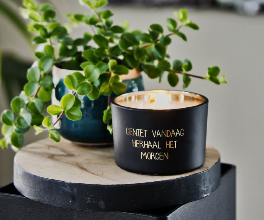 Kaars My Flame, Sojakaars, kaars in glas/geurkaars, warm cashmere