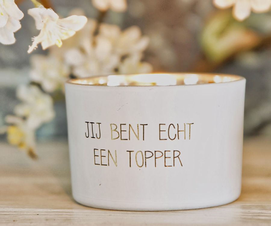 Kaars My Flame, Sojakaars, kaars in glas/geurkaars, fresh cotton