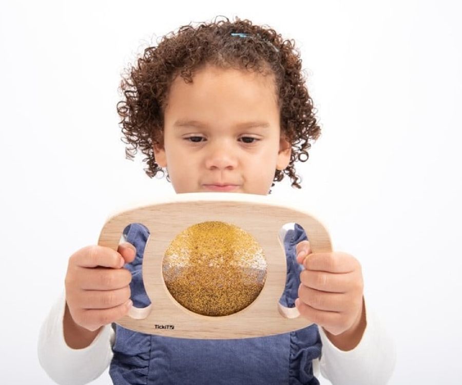 Gevulde fles & figuur TickiT Glitterpaneel