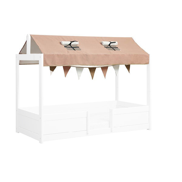 Textiel Stoffen dak inclusief slinger, 4-in-1 bed met dakconstructie, happy rabbit voor eenpersoonsbed Lifetime Kidsrooms Kamer textiel