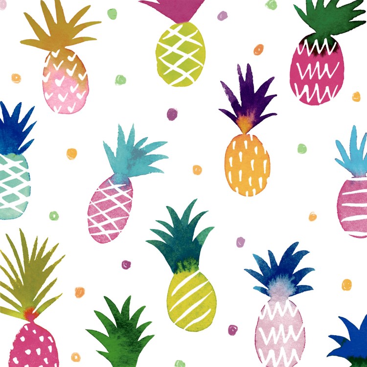 Servetten Paper+Design, Pineapple Fun, 33 x 33 cm, 20 stuk(s)