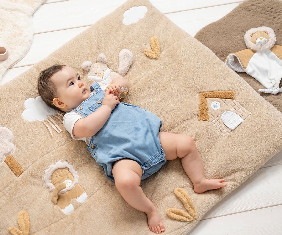 Speeltapijt zonder speelboog Nattou Activity mat | Flo, Ernest & Oli