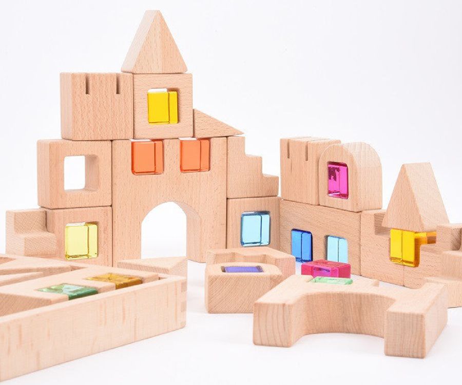 Blokken TickiT Bouwstenen met edelstenen | blokken