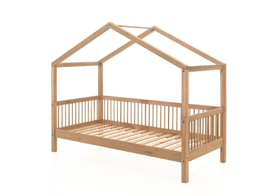 Bedhuis Jaxx furniture, Forrest oak, Housebed Forrest oak 90x200, eenpersoonsbed