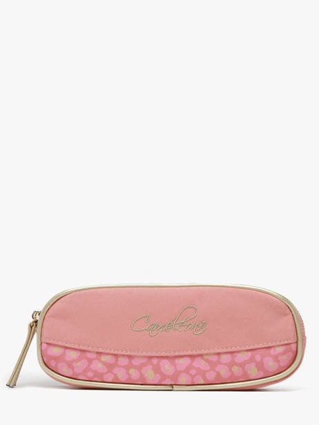 Pennenzak Cameleon, etui | Vintage Fantasy Pink Gold Leopard