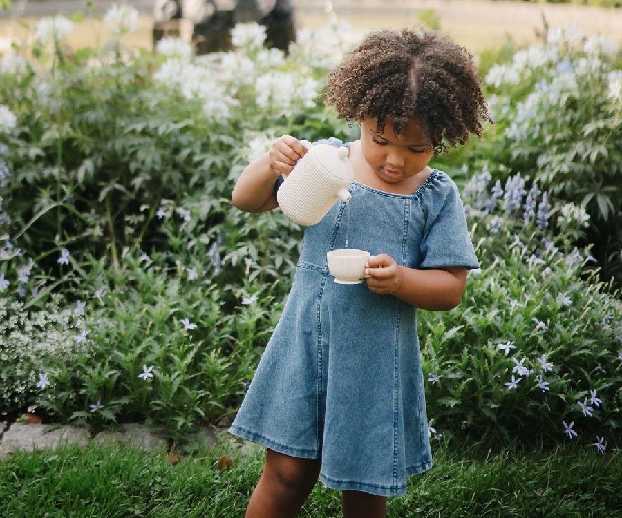 Keuken speelset Mushie Silicone Tea Set