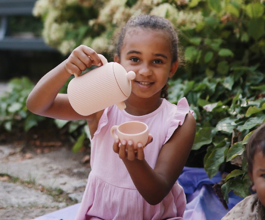 Keuken speelset Mushie Silicone Tea Set