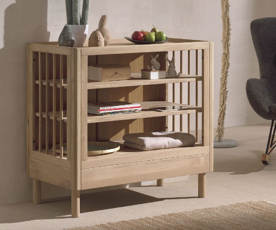 Verzorgingstafel Jaxx furniture Changing Unit oak