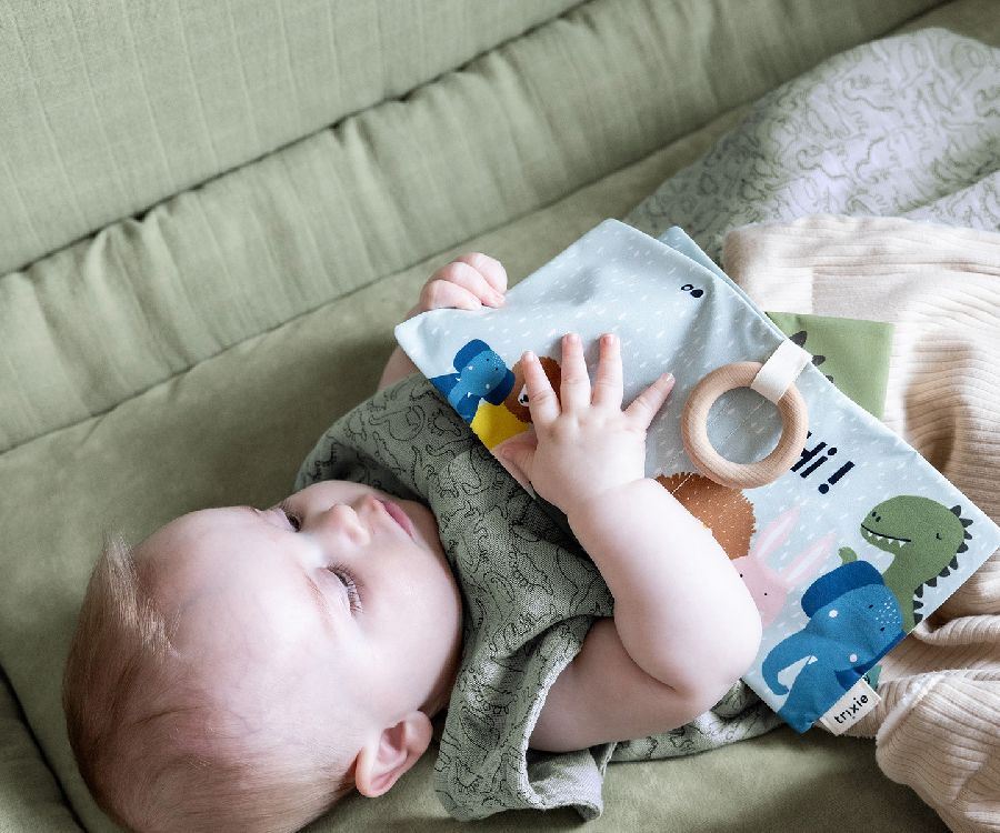 Tochtkussen Trixie Bedomrander/Boxomrander, geschikt voor babybed/park | Bliss sage