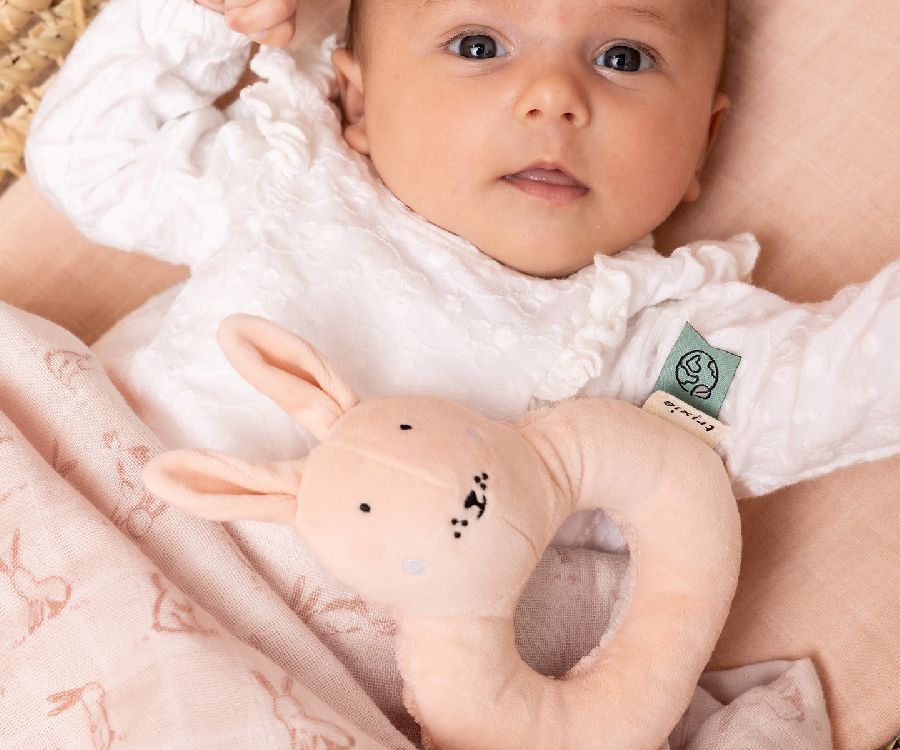 Deken Trixie, geschikt voor wieg/draagmand/park | Rosy Rabbit