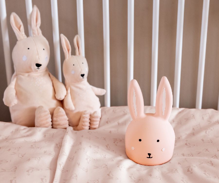 Donsovertrek Trixie, geschikt voor babybed 60x120/babybed 70x140 | Rosy Rabbit