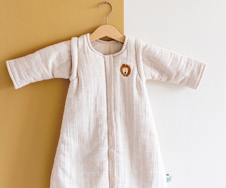 Slaapzak Trixie Mild, 3/6 maanden, 1.4 TOG | Bliss beige/Mr. Lion