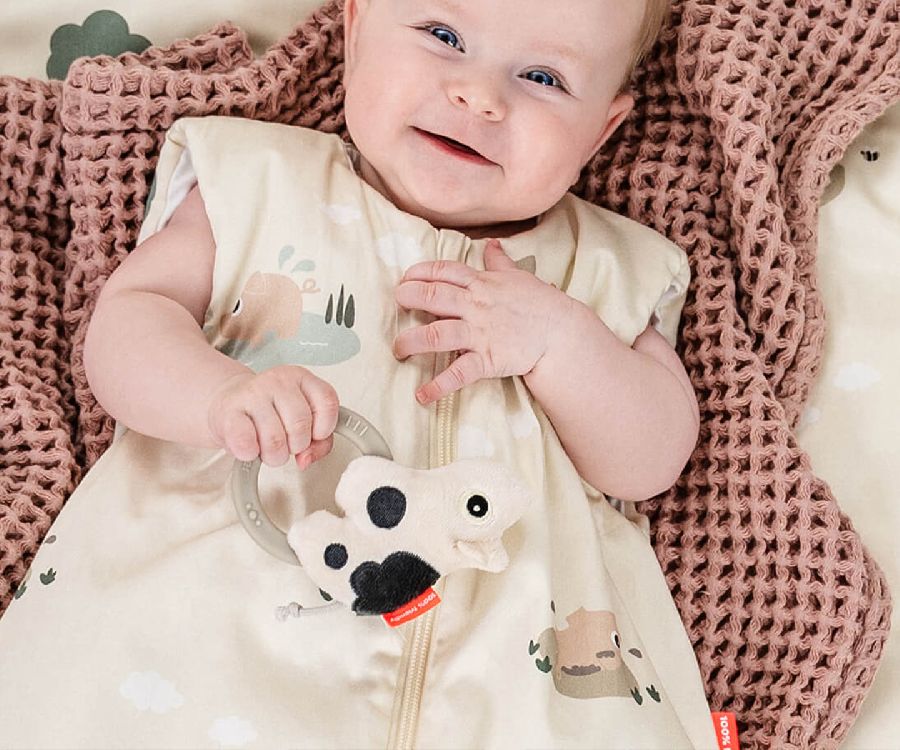 Rammelaar Done by Deer Dotti | Sensory Rattle W/Teether