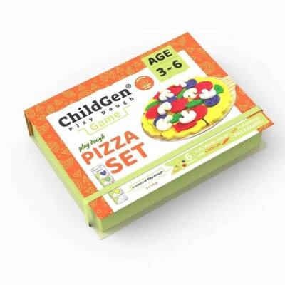 Speeldeeg Childgen Pizza Set | Play Dough Games