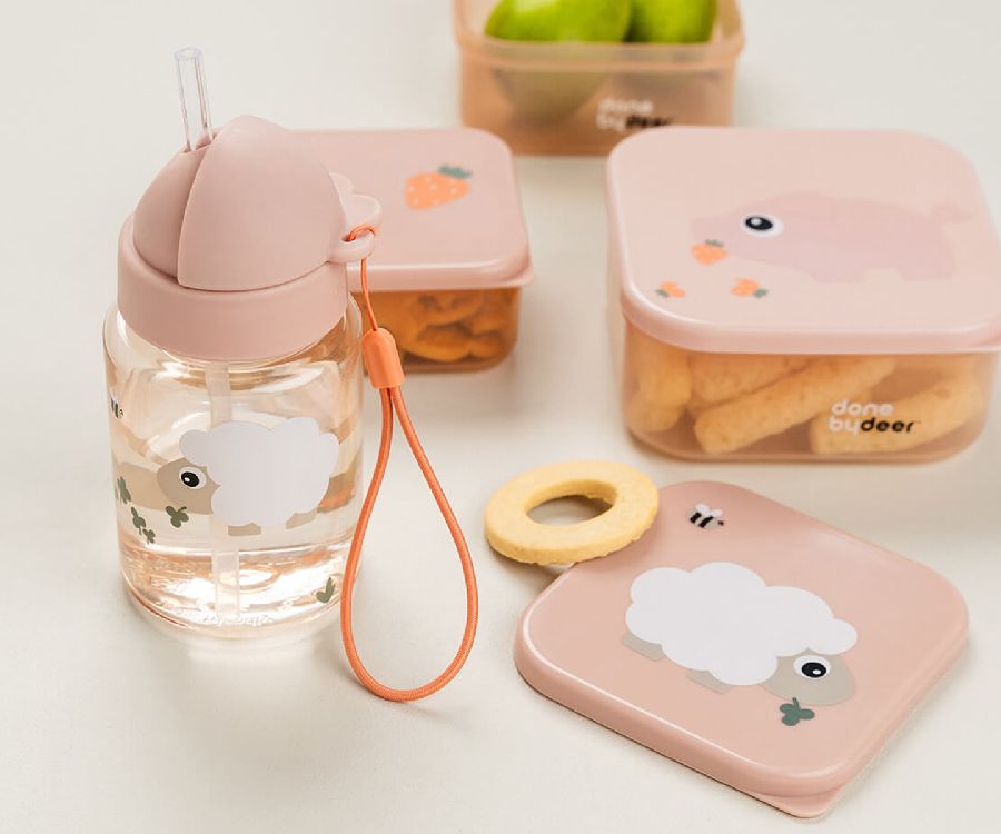 Snackdoos Done by Deer Snack Box Set, 3 stuk(s) | Tiny Farm powder