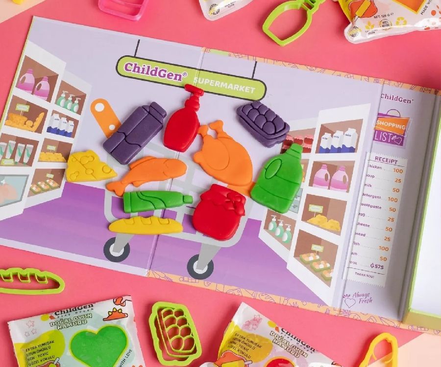 Speeldeeg Childgen Supermarket Set | Play Dough Games