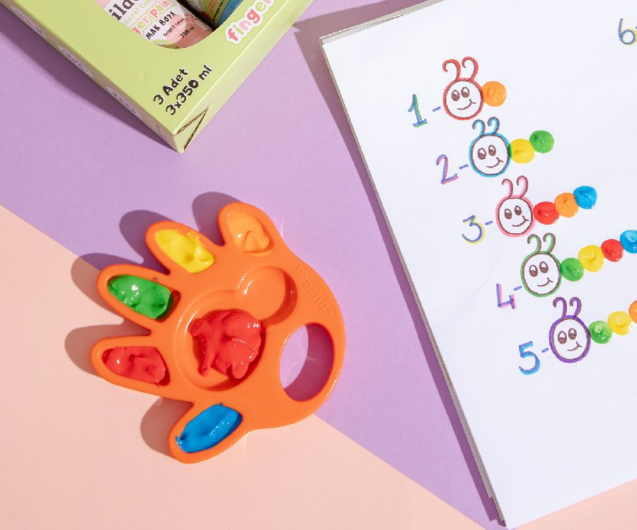 Verfmateriaal Childgen Finger Paint Palette