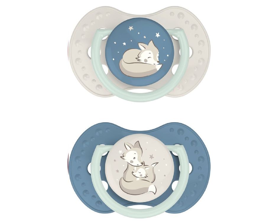 Fopspeen Difrax Dynamic 18M+ | LOVI Day & Night Collection