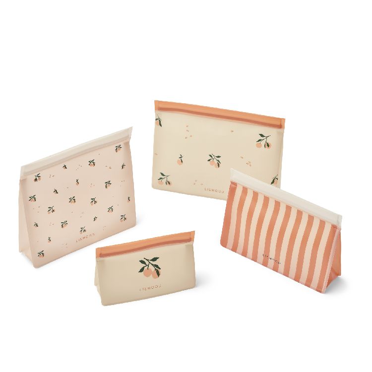 Wet bag Liewood Keith Foodbag 4-Pack | Peach