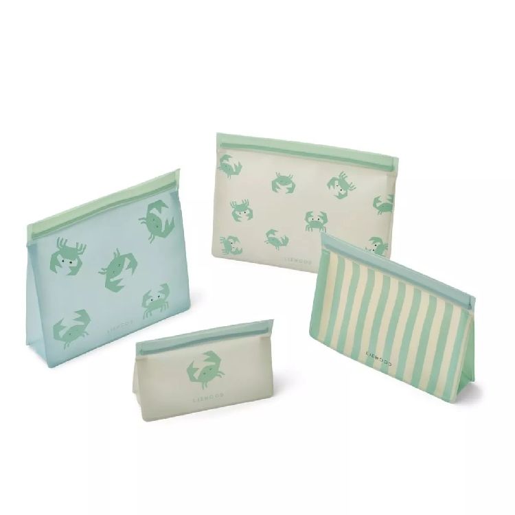 Wet bag Liewood Keith Foodbag 4-Pack | Crab