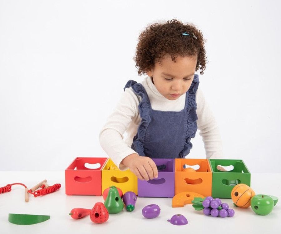 Keuken speelset TickiT Sorteer fruit- en groentenkratten