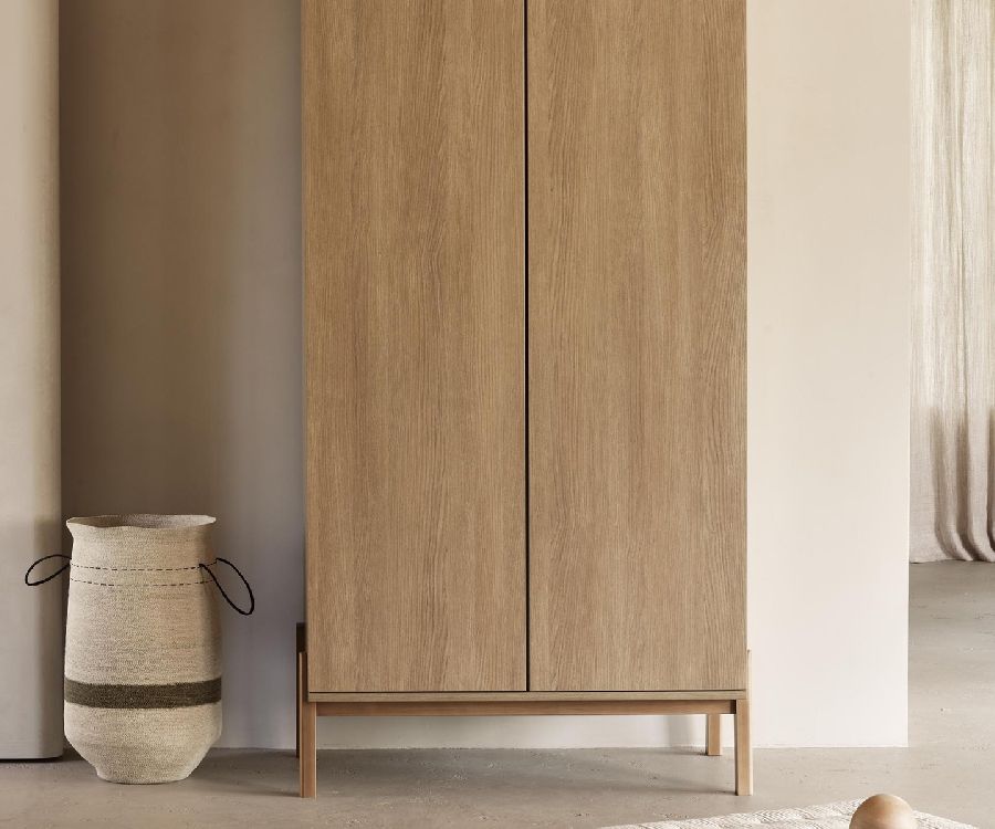 Kast Quax, Ashi Honey Ash, Ashi Honey Ash Wardrobe, 2-deurs