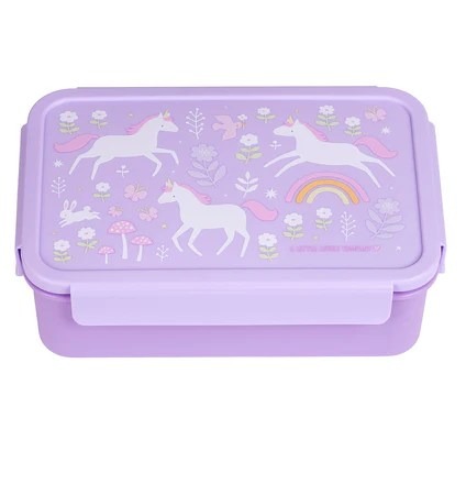 Brooddoos A Little Lovely Company Bento Lunch Box | Unicorn Dreams
