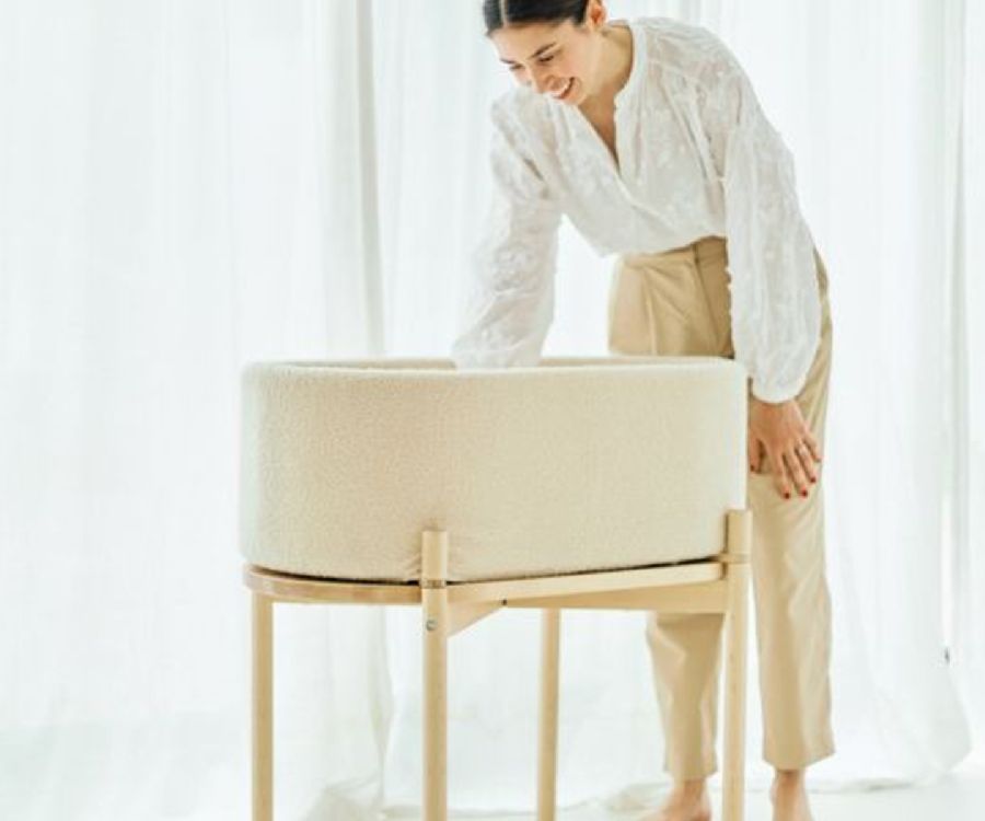 Wieg Childhome Teddy Cradle, standaard wieg | Teddy offwhite