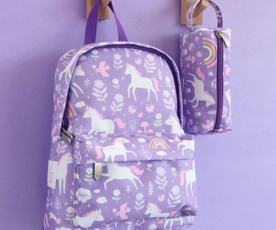 Rugzak A Little Lovely Company Little Backpack | Unicorn Dreams
