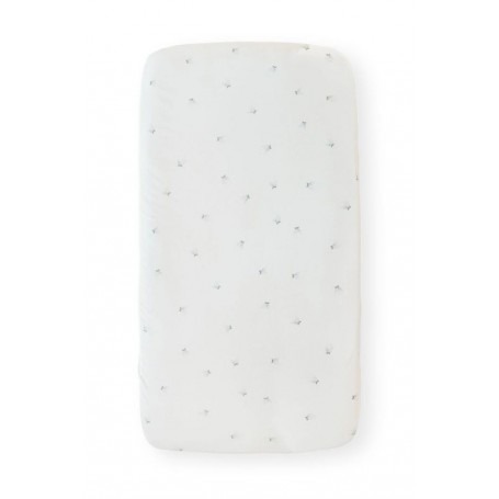 Hoeslaken Bamboom, geschikt voor babybed 60x120 | Fishes