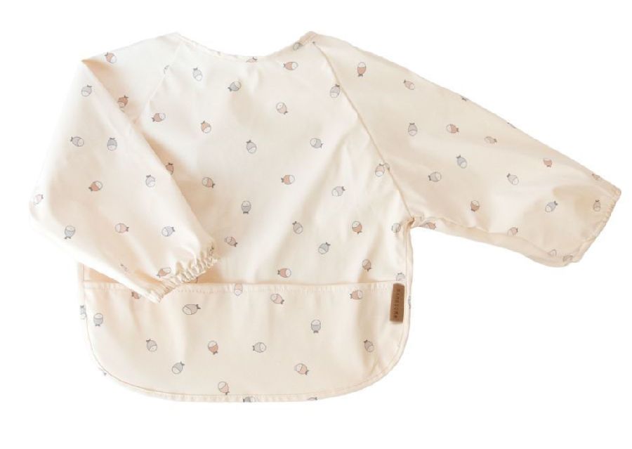 Slabbetje Bamboom Bib with sleeves | Fishes