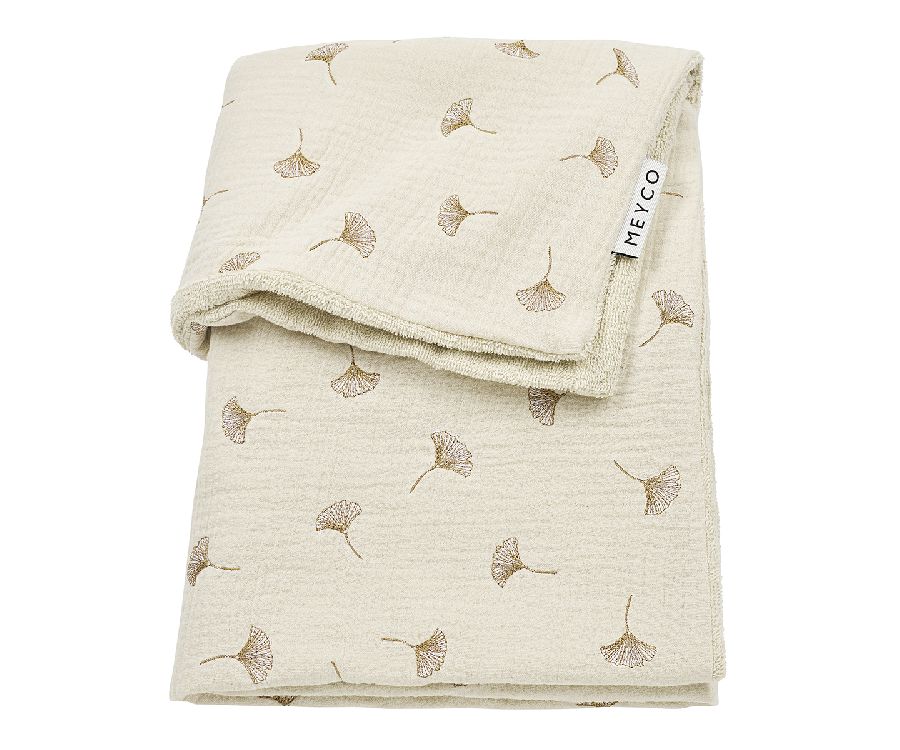 Deken Meyco Baby Pre-washed, geschikt voor wieg/draagmand/park | Ginkgo