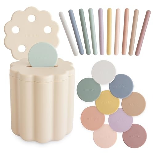 Vormenstoof Mushie Coin & Tube Sorting Set