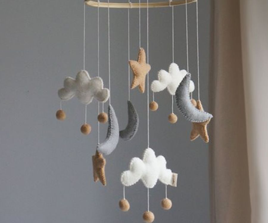 Mobiel Gamcha Cloud/Moon/Stars